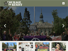 Tablet Screenshot of couragetoresist.org